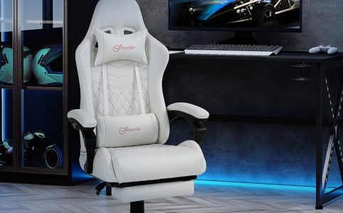 Level Up Your Gaming Setup with a Plush White Gaming Chair
