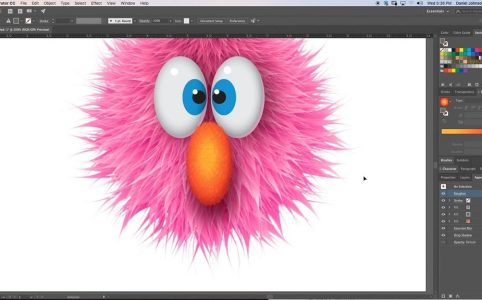 What's the best way to clean a fuzzy logo in Adobe Illustrator