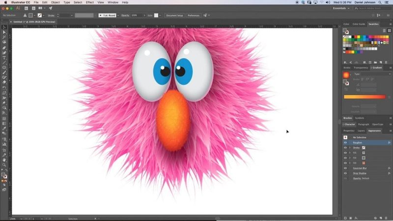 What's the best way to clean a fuzzy logo in Adobe Illustrator