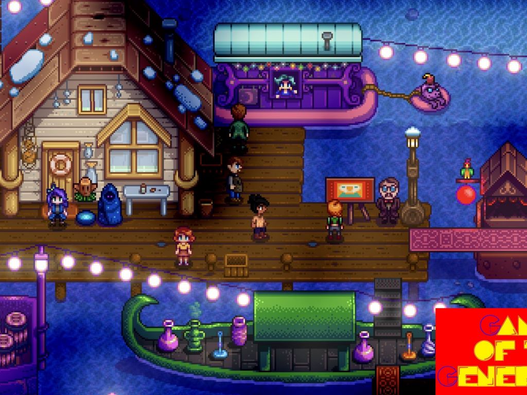 A grid collage showing gameplay screenshots from top offline RPGs like Stardew Valley, KOTOR, and Eternium