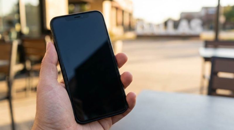 Smartphone screen staying black after phone call