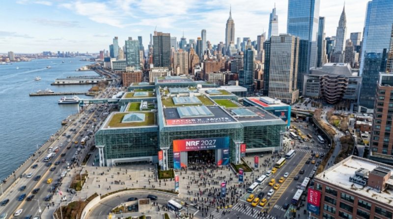 Aerial view of the Jacob K. Javits Convention Center in New York City during NRF 2027 Retail's Big Show