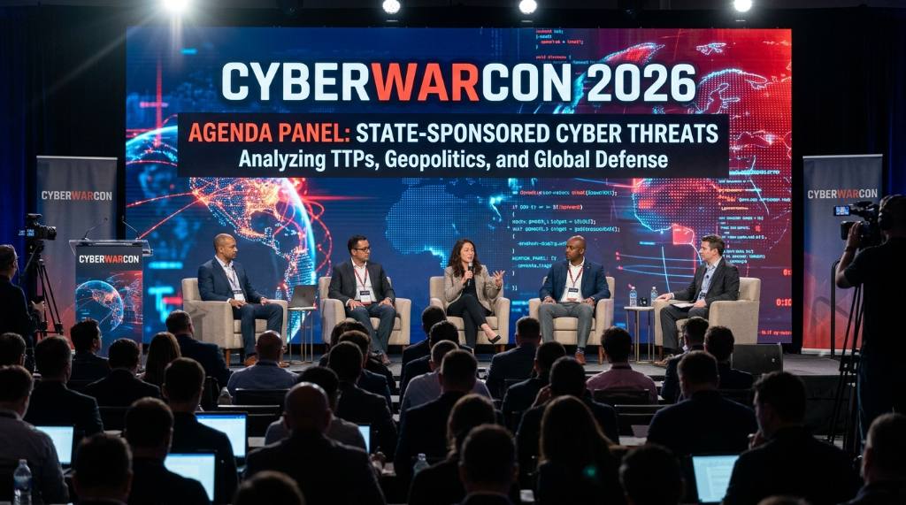 CYBERWARCON 2026 agenda panel discussion on state-sponsored cyber threats