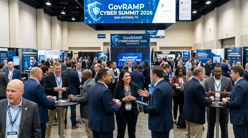 Government cybersecurity professionals networking at the GovRAMP Cyber Summit 2026 in San Antonio